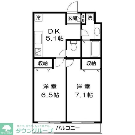 サンリット江北の物件間取画像